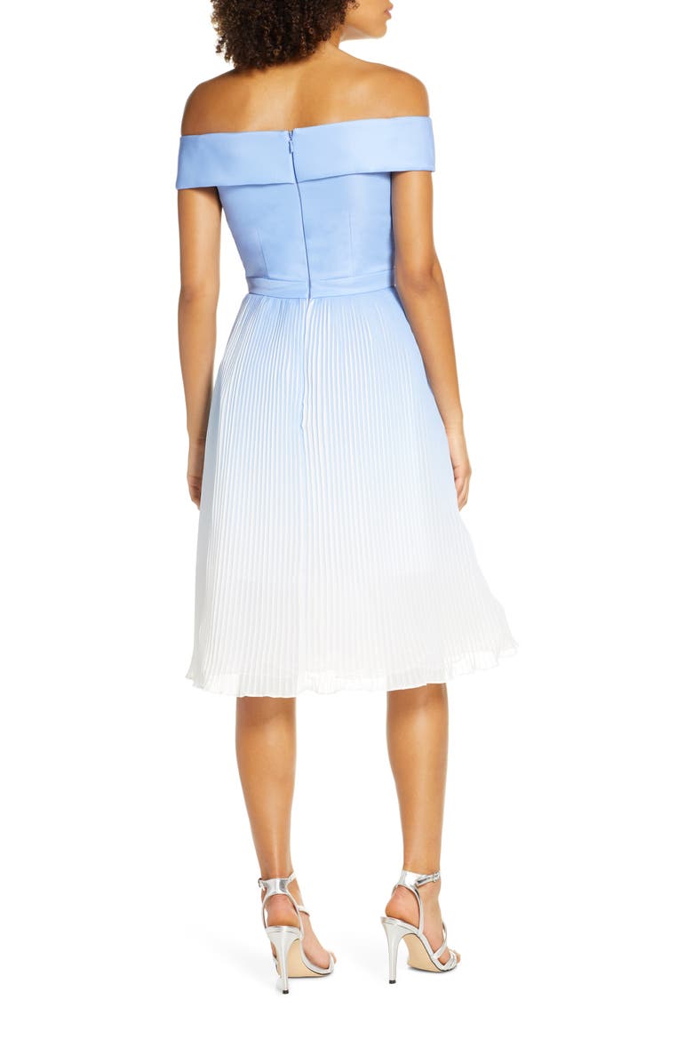 Mireya Off the Shoulder Party Dress, Alternate, color, BLUE