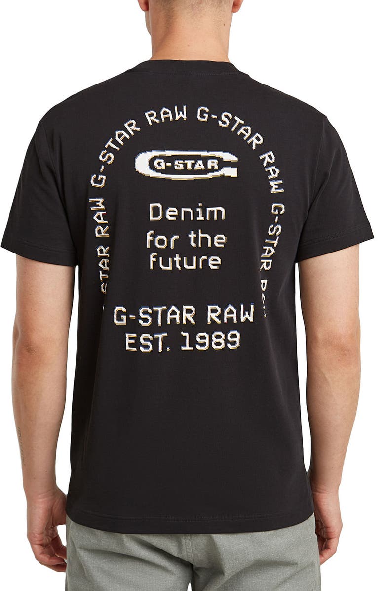 G-STAR Back GR Arch Organic Cotton Graphic T-Shirt, Alternate, color, 