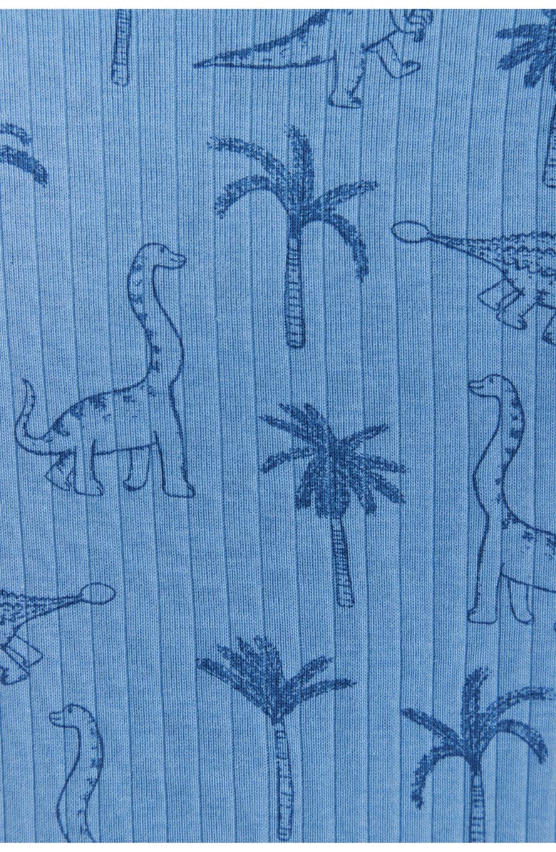 Babycottons Premium Cotton Roar Snug Fit Footie Pajama for Infant, Alternate, color, Blue