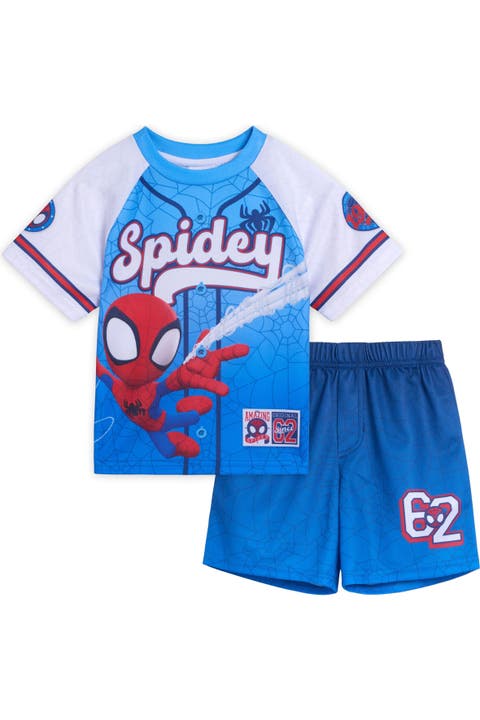 Spidey and His Amazing Friends 2-Piece Athletic Tee and Shorts Set