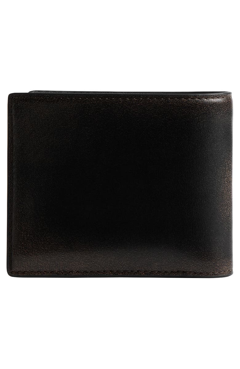 COACH 3-in-1 Loved Leather Bifold Wallet, Alternate, color, Black/Light Tan