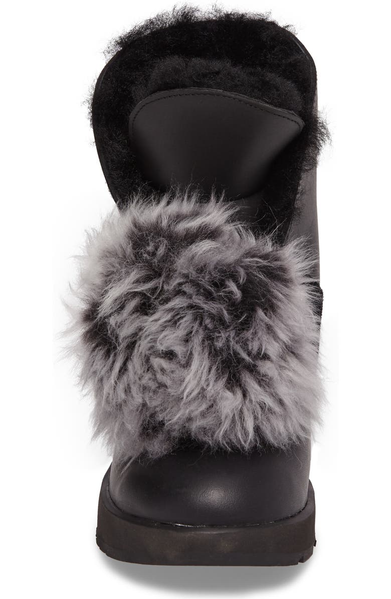 UGG<sup>®</sup> Isley Genuine Shearling Pompom Waterproof Boot, Alternate, color,