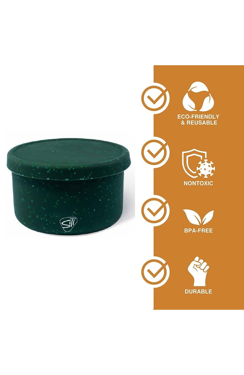 Silipint 3 Pack Silicone Lidded Bowls, 10/20/30oz, Alternate, color,