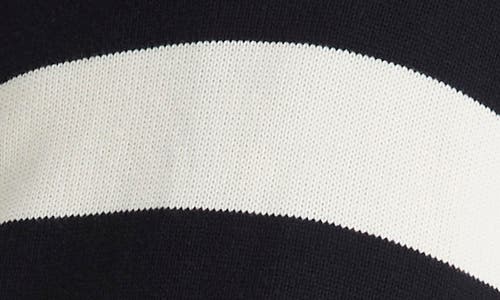 Shop Vince Stripe Merino Wool & Cotton Sweater