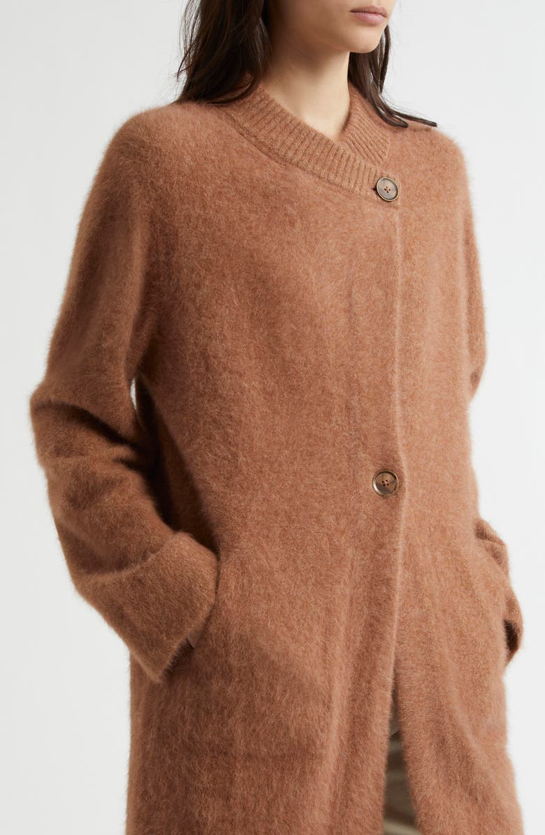 MARGARET O'LEARY Brushed Fox Hair Coat, Alternate, color,