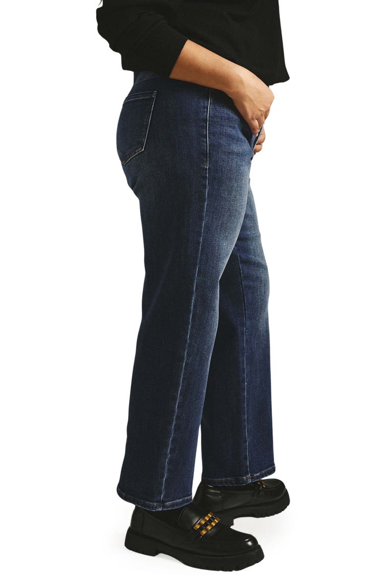 Etta High Waist Ankle Straight Leg Jeans, Alternate, color, SAINT LAWRENCE BLUE