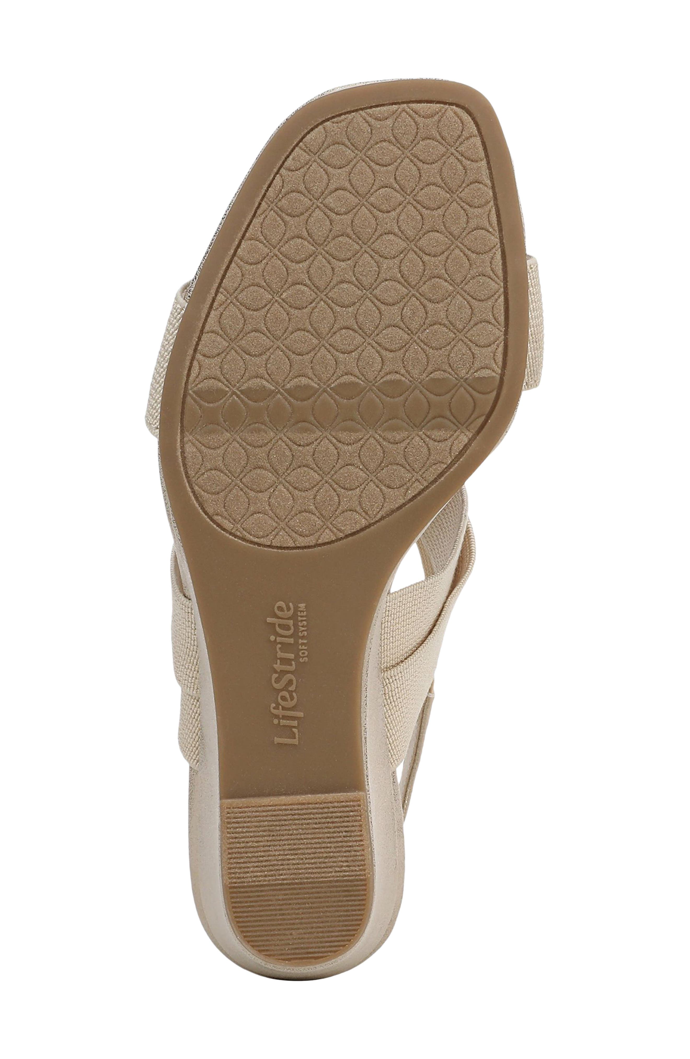 Sweet Slingback Wedge Sandal, Alternate, color, PLATINO GOLD