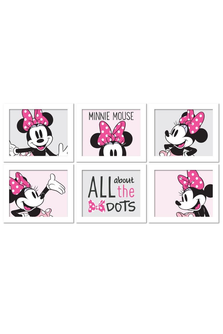 Disney Baby Minnie Mouse Unframed Nursery/Child Wall Art, Alternate, color, Multicolor