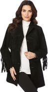 Roaman's Plus Size Fringe Suede Jacket