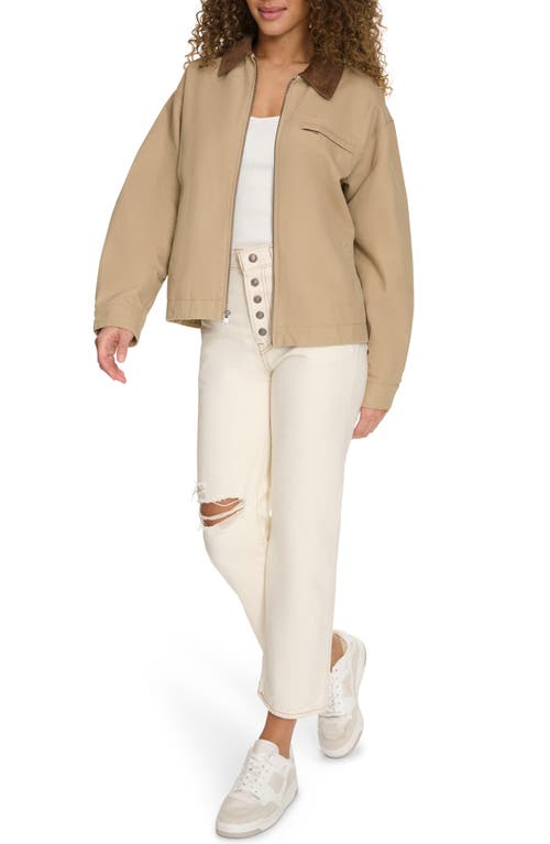Levi's® Cotton Twill Utility Jacket With Corduroy Collar