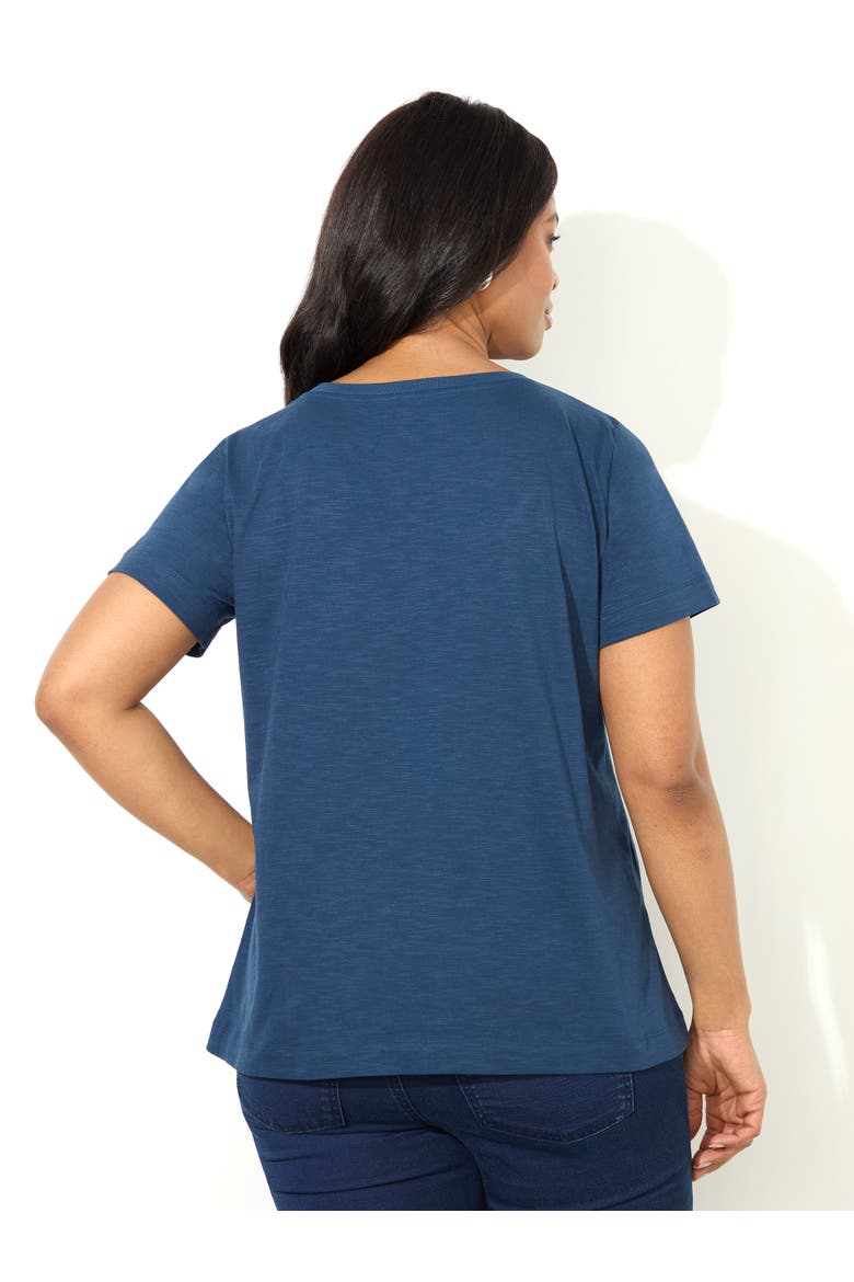 Jersey Embroidered T - Shirt, Alternate, color, Blue