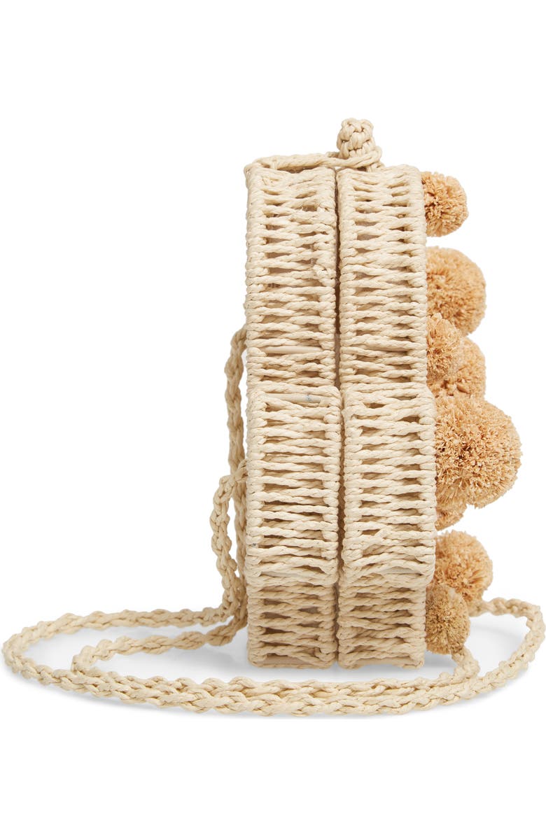 Knotty Cactus Straw Crossbody Bag, Alternate, color,
