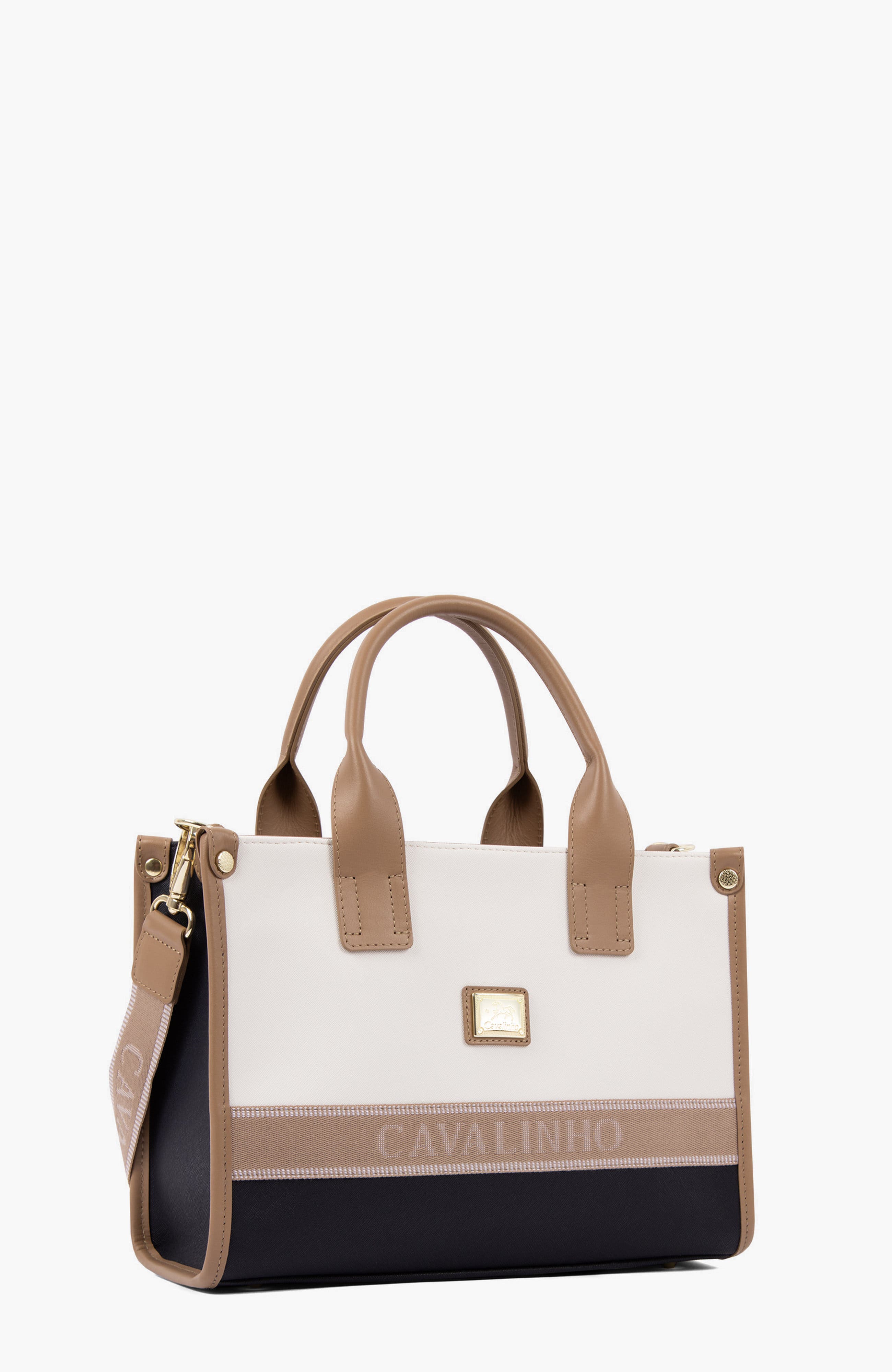 Only by Cavalinho 479 Handbag, Alternate, color, Beige / White / Navy