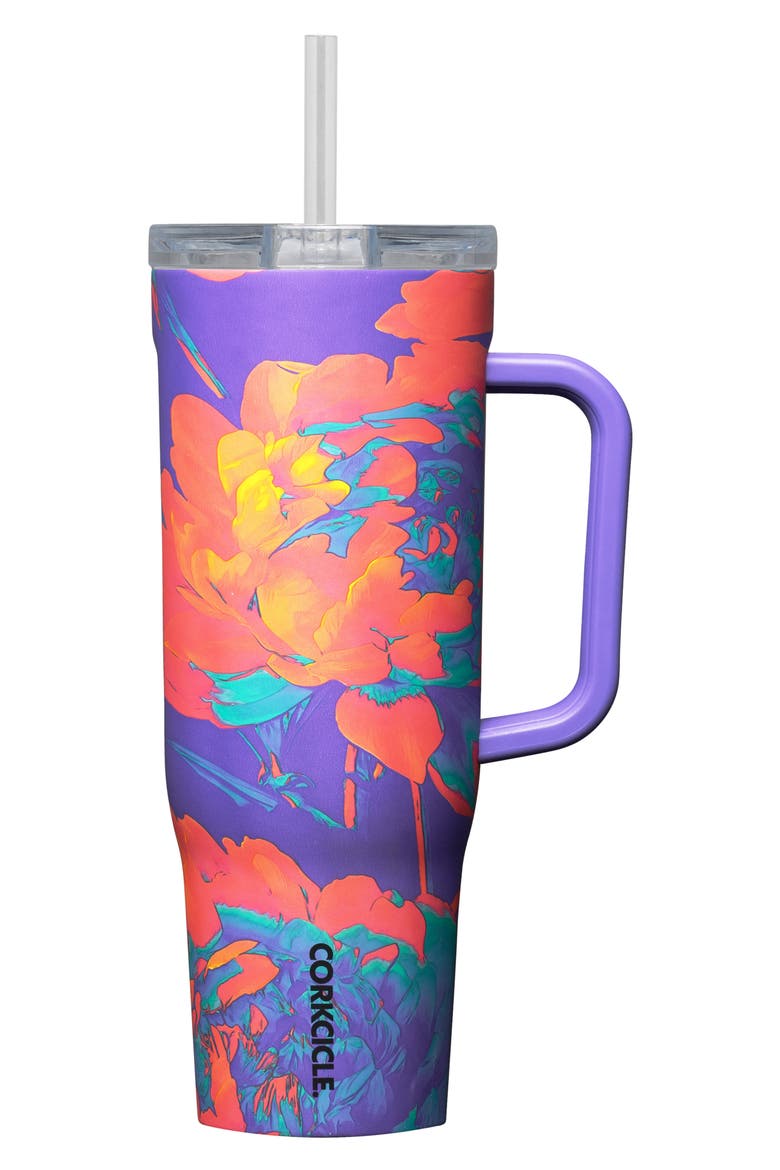 Cruiser 40-Ounce Insulated Tumbler with Handle, Main, color, SUPER BLOOM