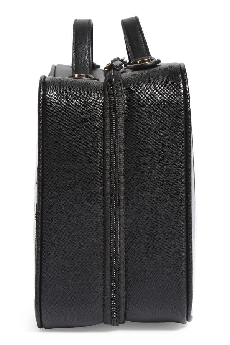 Clear Cosmetics Case, Alternate, color, BLACK