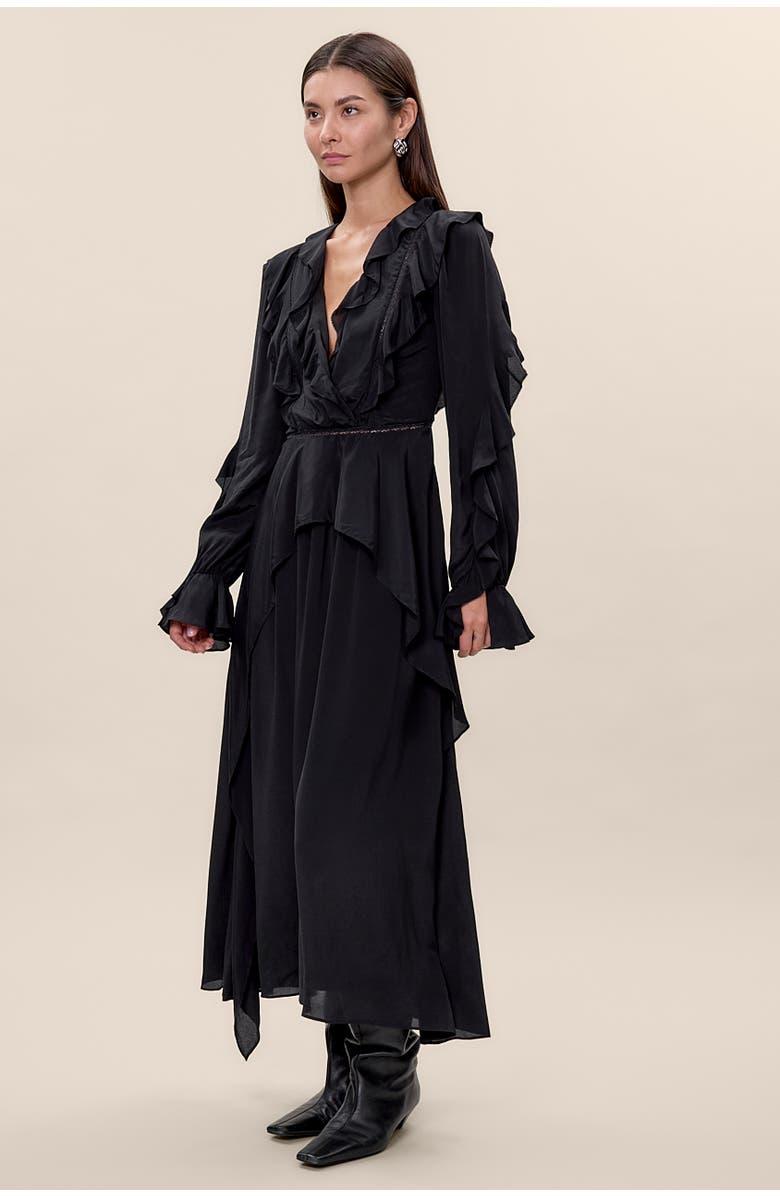 Rebecca Taylor Lillith Dress, Alternate, color, Black