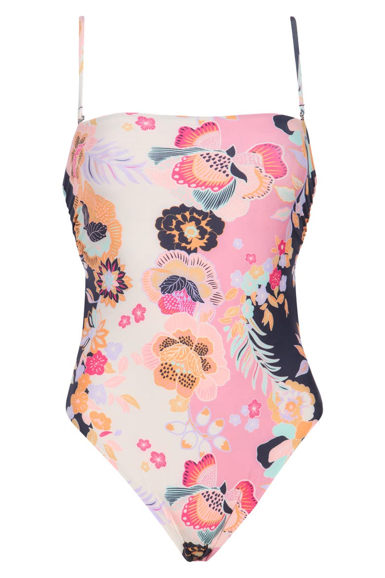 Ohana One-Piece Swimsuit, Alternate, color, PINK