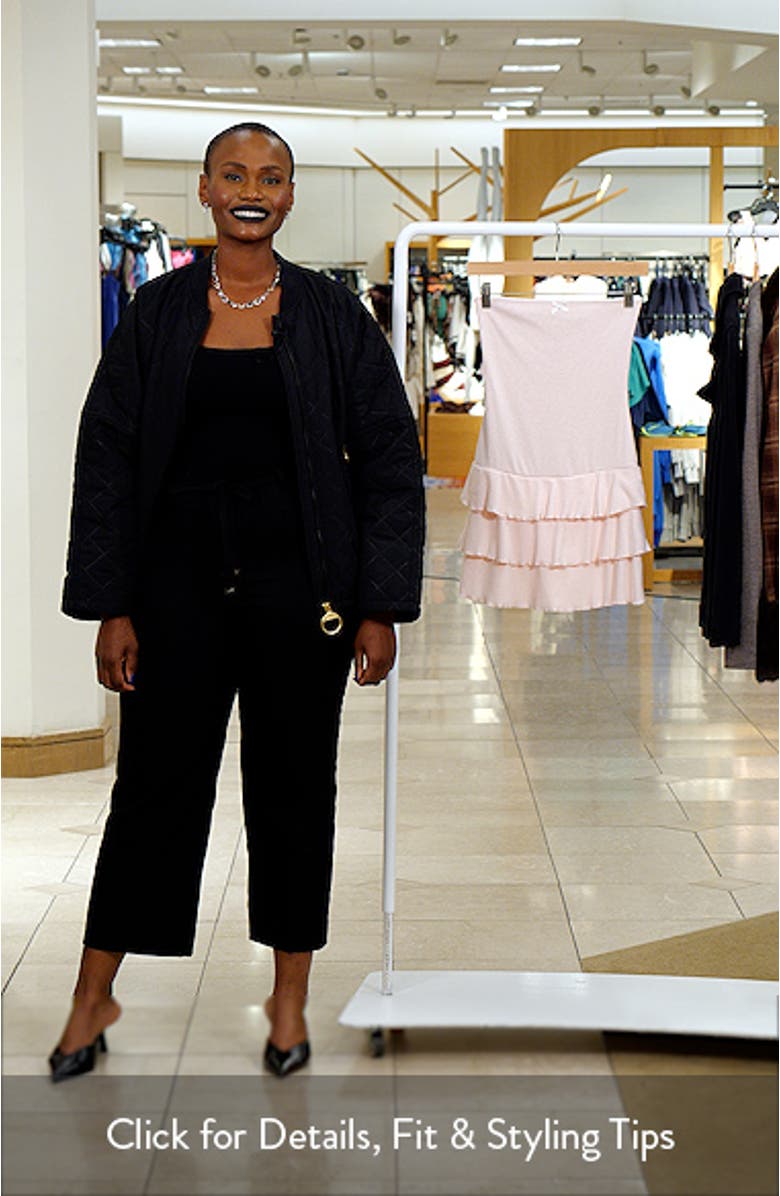 Saby Strapless Ruffle Hem Minidress, sales video thumbnail