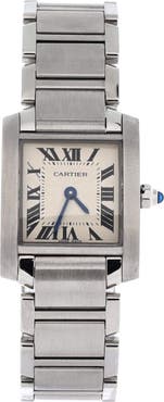 Pre-Owned Cartier Tank Francaise Quartz Watch Stainless Steel 20
