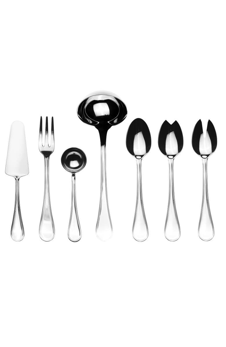 Mepra Boheme Serving Set - 7 Pieces, Main, color, Silver
