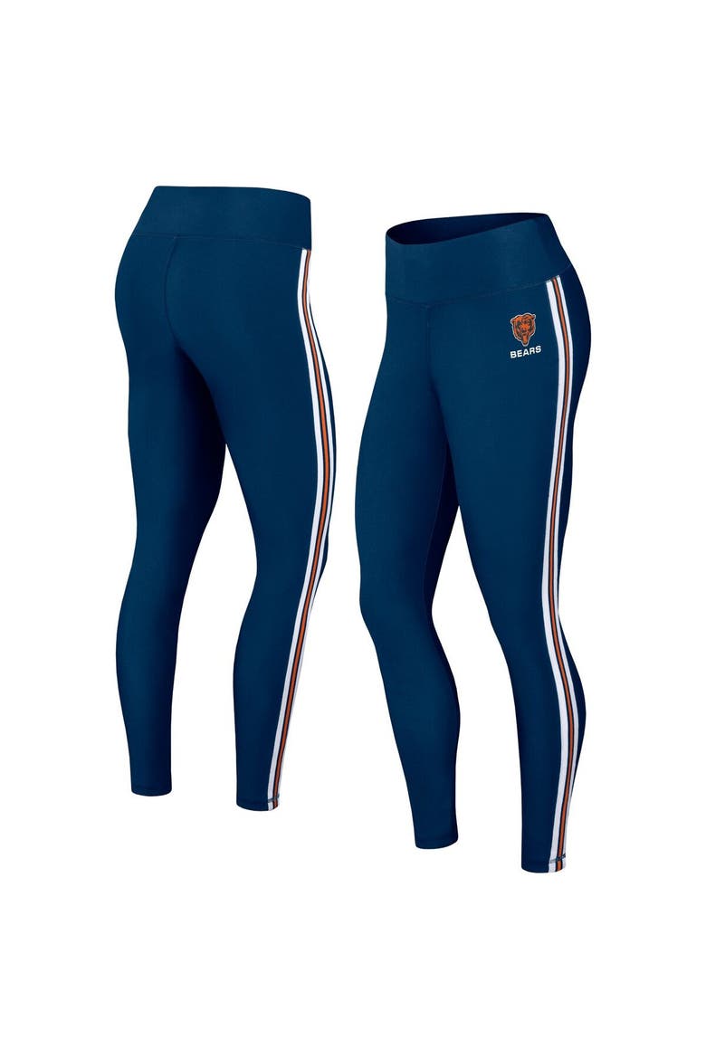 Women's WEAR by Erin Andrews Navy Chicago Bears Color Block Leggings, Main, color, Navy