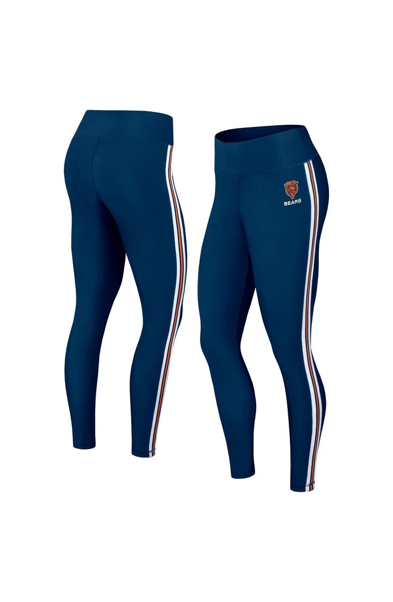 WEAR by Erin Andrews Women's WEAR by Erin Andrews Navy Chicago Bears Color Block Leggings, Main, color, 