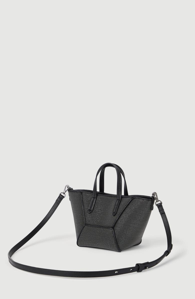 Brunello Cucinelli Precious BC Duo mini bag, Alternate, color, Black