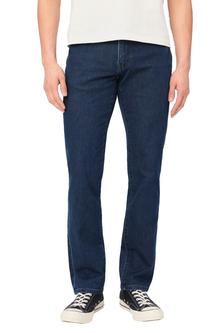 Ams Stretch Slim Fit Straight Leg Jeans, Main, color, TONAL MIDNIGHT