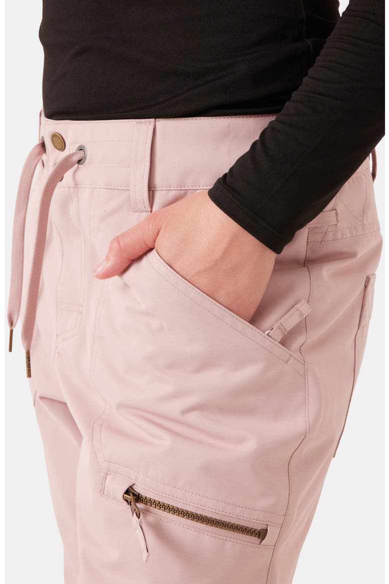 Nadia Insulated Waterproof Snow Pants, Alternate, color, ADOBE ROSE