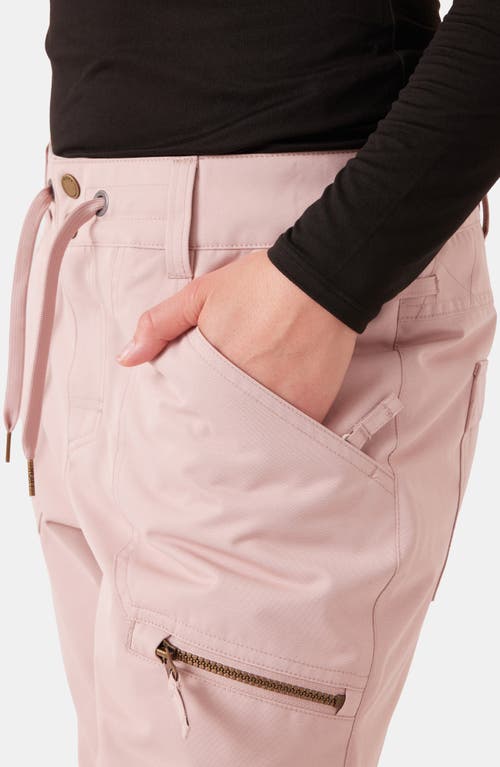 Roxy Nadia Insulated Waterproof Snow Pants In Pink