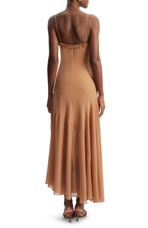 Shop Bardot Tatian Frill Trim Maxi Dress In Tan