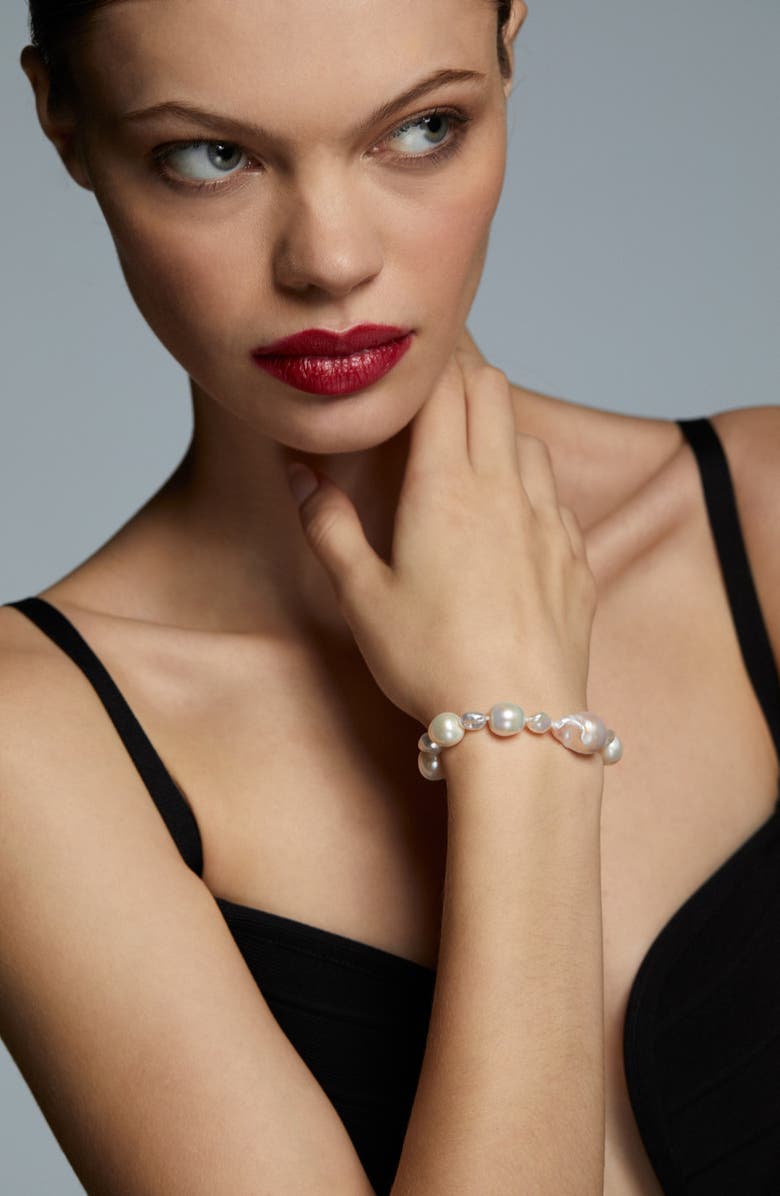 Nadri London Baroque Pearl Bracelet, Alternate, color, 