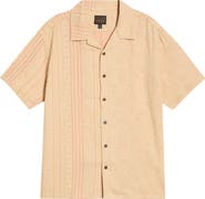 Billabong Garage Nashua Stripe Jacquard Cotton Button-Up Camp Shirt