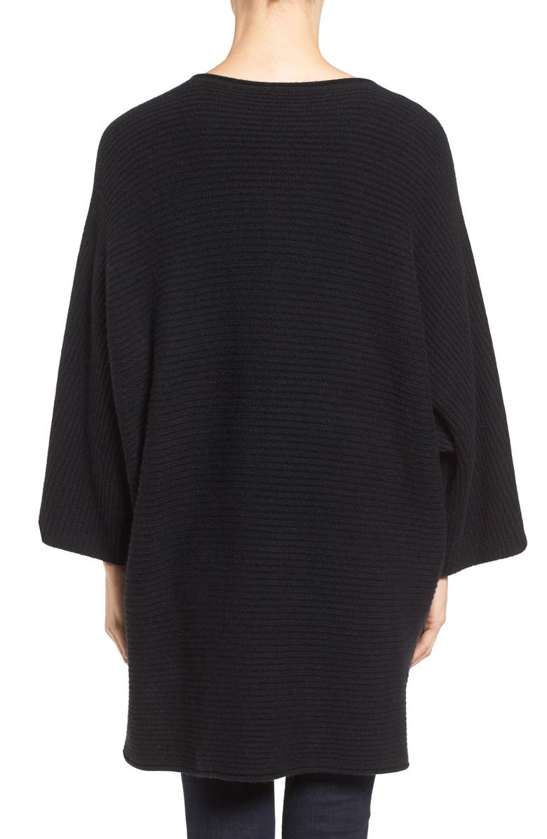 Halogen<sup>®</sup> Ribbed Cashmere Poncho, Alternate, color, 