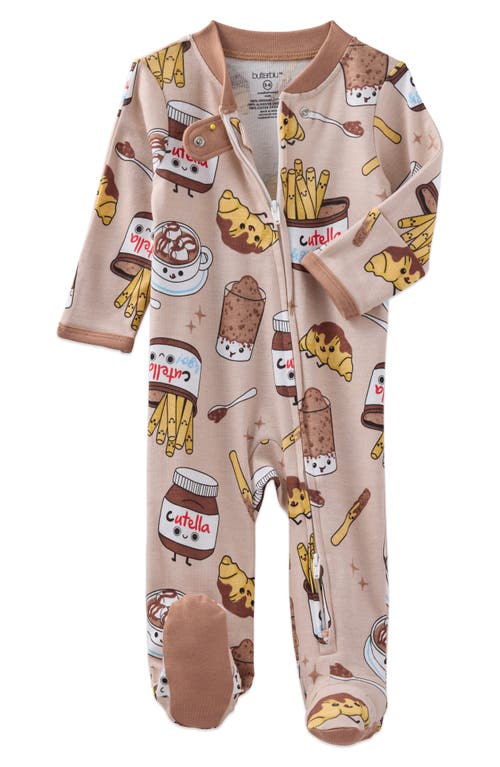 Butterblu Scout One-piece Organic Cotton Pajamas In Neutral