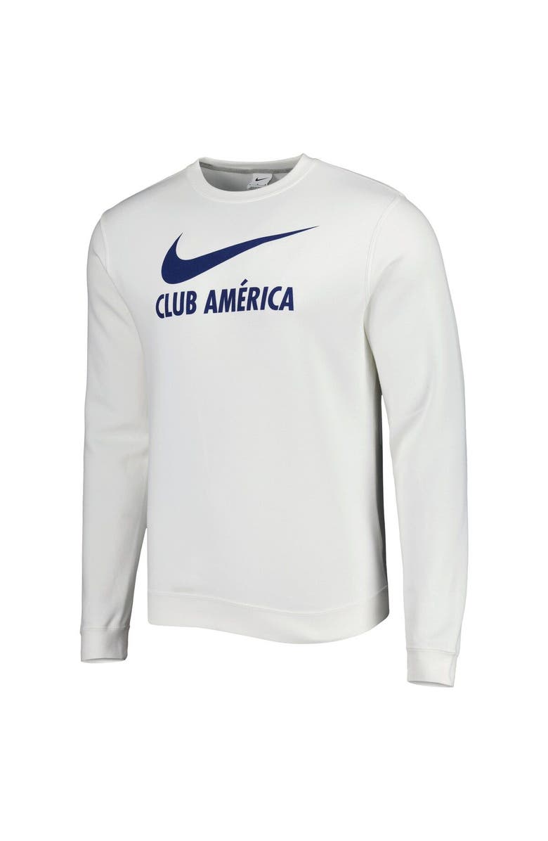 Nike Men's Nike White Club America Lockup Club Pullover Sweatshirt, Alternate, color,