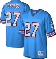 Mitchell & Ness Men's Mitchell & Ness Eddie George Light Blue Houston Oilers Legacy Replica Jersey