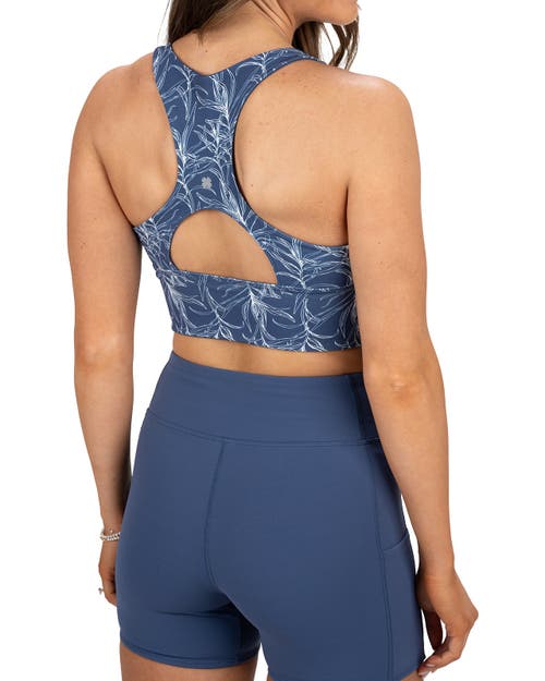 Black Clover Tykee Reversible Sports Bra In Blue