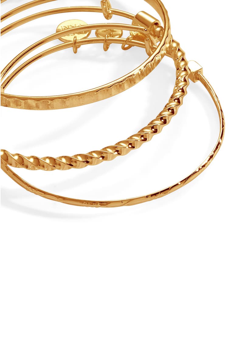 Alex and Ani Set of 3 Delicate Bangle Bracelets, Alternate, color, 