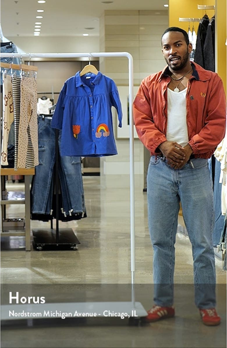 Kids' Appliqué Cotton Shirtdress, sales video thumbnail