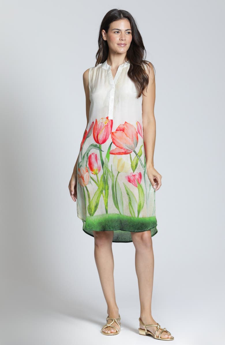 APNY Sleeveless Shift Dress, Alternate, color, Green Multi