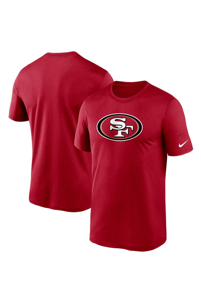 Men's Nike Scarlet San Francisco 49ers Logo Essential Legend Performance T-Shirt, Alternate, color, Scarlet