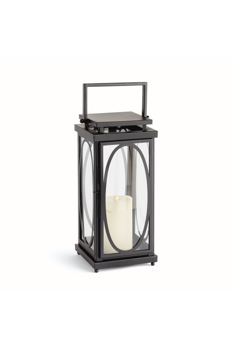 Jace Lantern Candle Holder, Main, color, Black