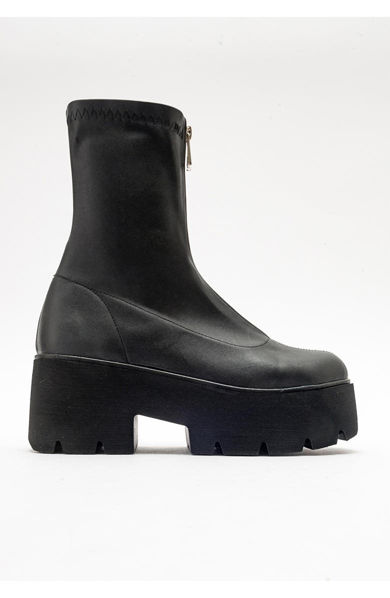 Prologue Shoes Ovil Platform Zip Boot, Alternate, color, Black