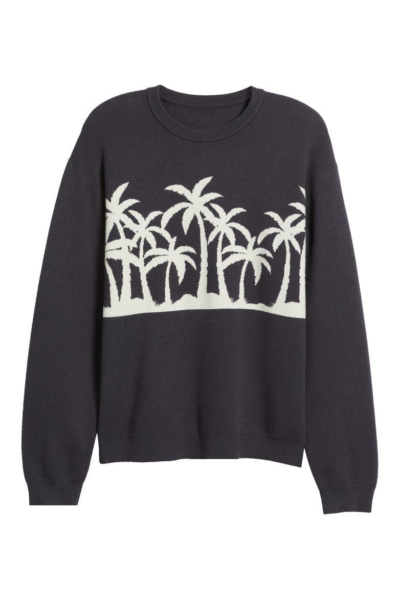 Palm Beach Knit Crewneck Sweater, Alternate, color, GREY