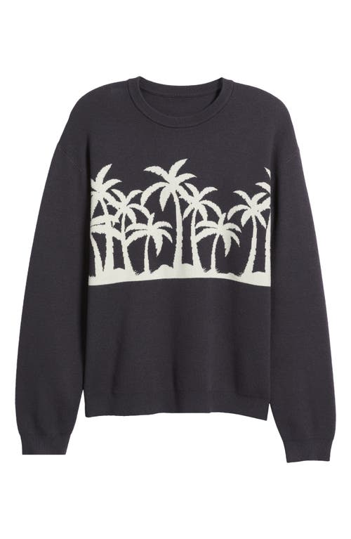 Mavrans Palm Beach Knit Crewneck Sweater In Blue