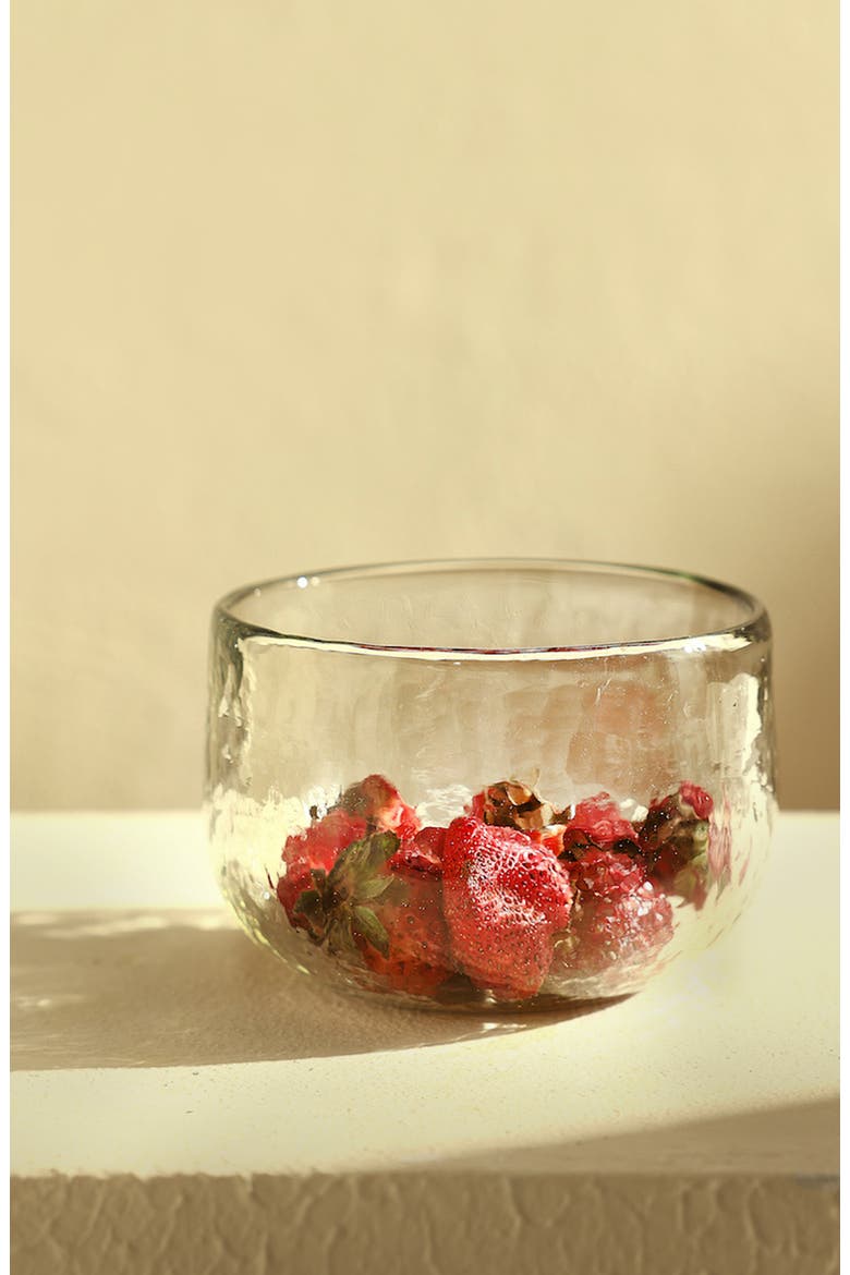 Pebbled Bowls - Set of 2, Alternate, color, Clear
