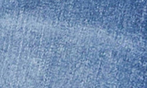 Hint Of Blu Zoe Exposed Button Wide Leg Jeans In Zoe Blue