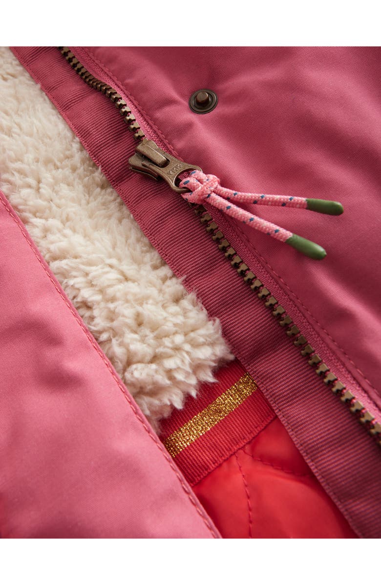 Mini Boden Kids' Authentic Parka with Faux Fur Trim, Alternate, color, 