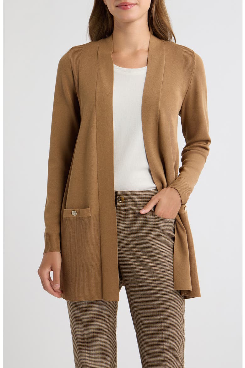 Open Front Cardigan, Main, color, VICUNA